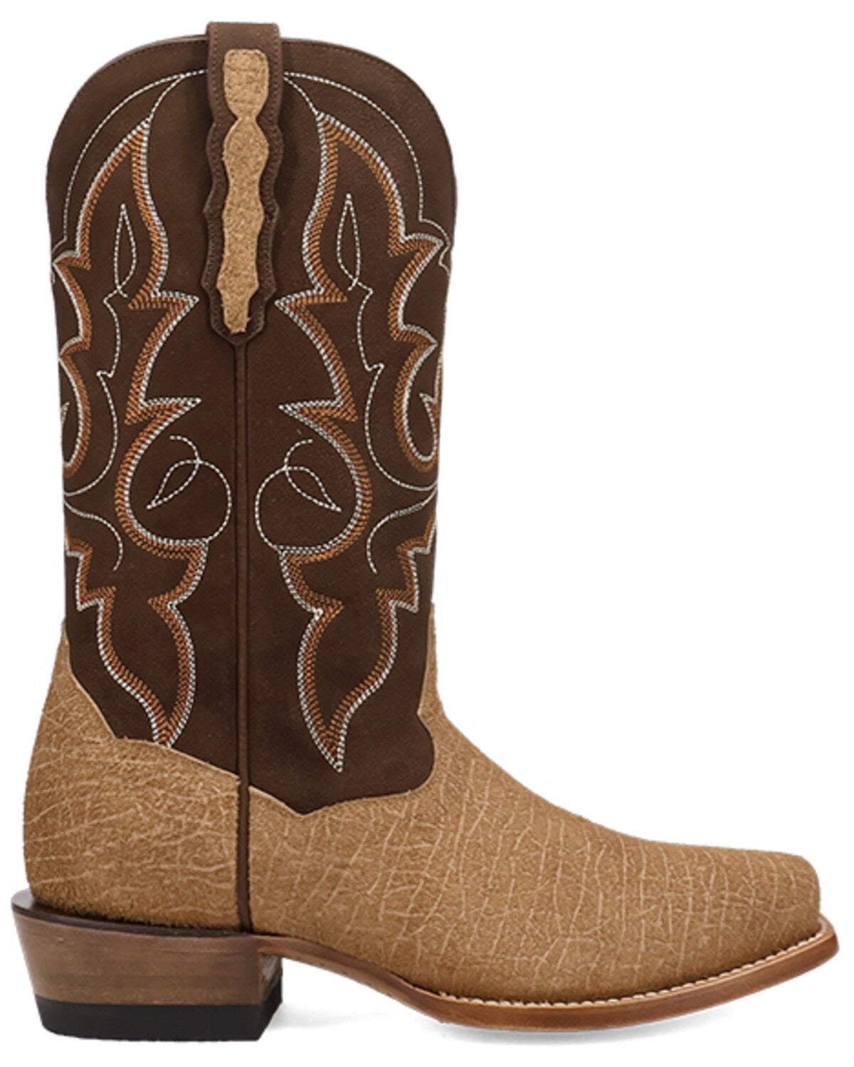 Image #2 - Dan Post Men's Ironhide Hippopotamus Print Western Boots - Square Toe, Tan, hi-res