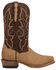 Image #2 - Dan Post Men's Ironhide Hippopotamus Print Western Boots - Square Toe, Tan, hi-res