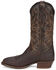 Image #3 - Tony Lama Men's Stegall Western Boots - Round Toe, Dark Brown, hi-res