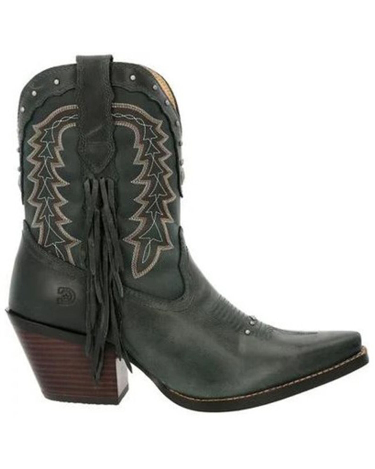Image #2 - Durango Women's Green Crush Fashion Booties - Snip Toe, Dark Green, hi-res