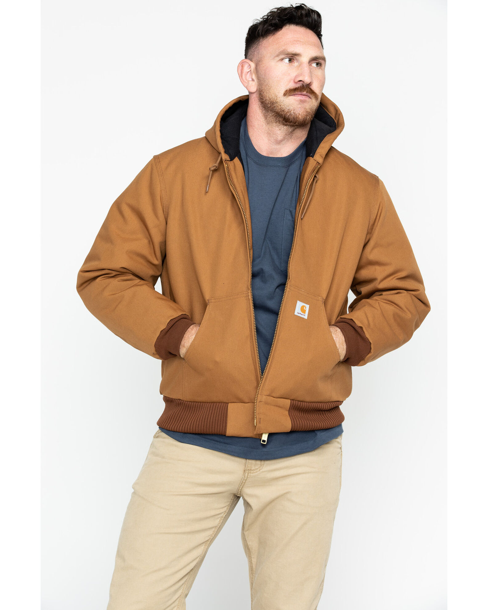 Carhartt Quilted Flannel-Lined Duck Active Jacket | Sheplers