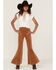 Image #1 - Chrysanthemum Little Girls' Corduroy Pull On Flare Pants, Mustard, hi-res