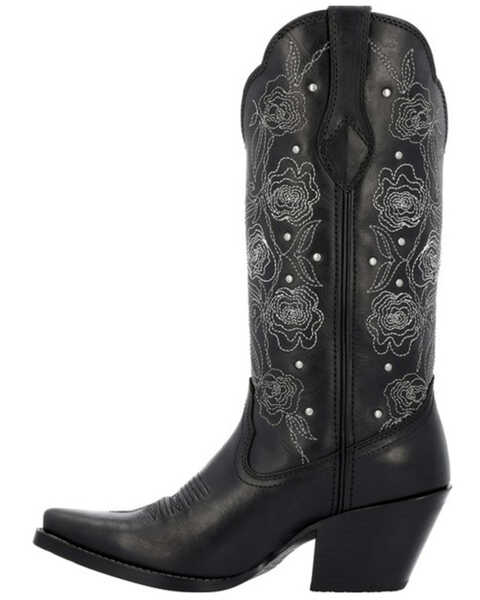 Image #3 - Durango Women's Crush Rosewood Western Boots - Snip Toe, Black, hi-res