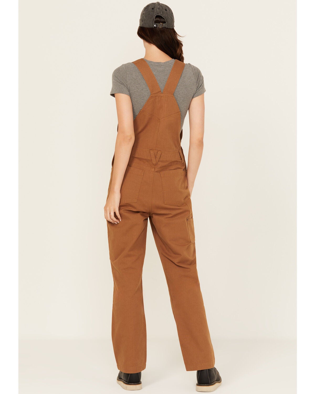 Image #4 - Lucky Brand Workwear Women's Broken Canvas Work Overalls, Camel, hi-res