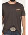 Image #3 - Wrangler Men's Cowboy Logo Short Sleeve Graphic T-Shirt, Dark Brown, hi-res