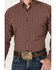 Image #3 - Ariat Men's Nicco Plaid Print Long Sleeve Button-Down Performance Shirt - Big , Wine, hi-res