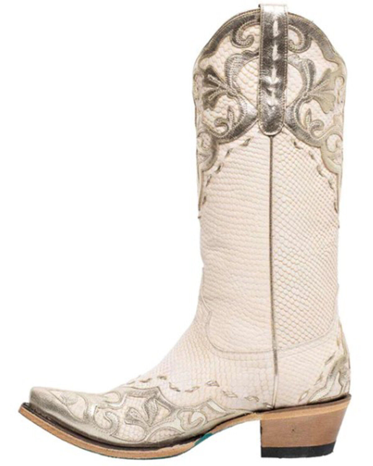 Image #3 - Lane Women's Lily Western Boots - Snip Toe, Ivory, hi-res