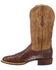 Image #3 - Lucchese Men's Cliff Exotic Western Boots - Square Toe, Dark Brown, hi-res