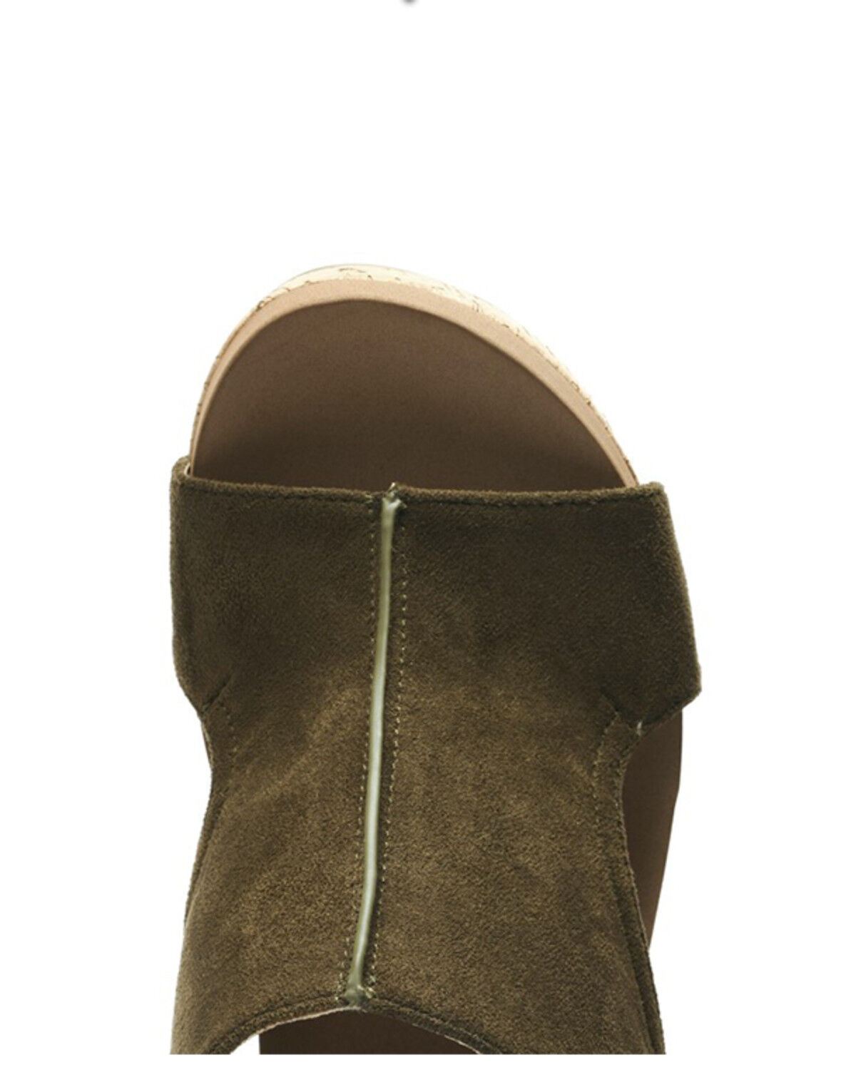 Image #4 - Corkys Women's Carley Wedge Sandals, Khaki, hi-res