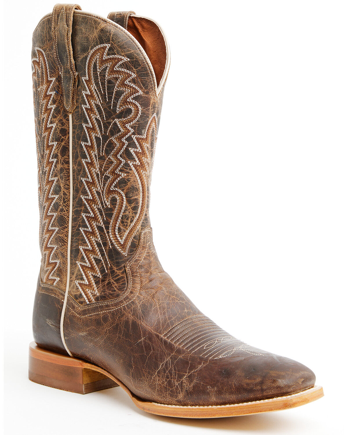 Image #1 - Dan Post Men's Jerry Western Boots - Square Toe, Tan, hi-res