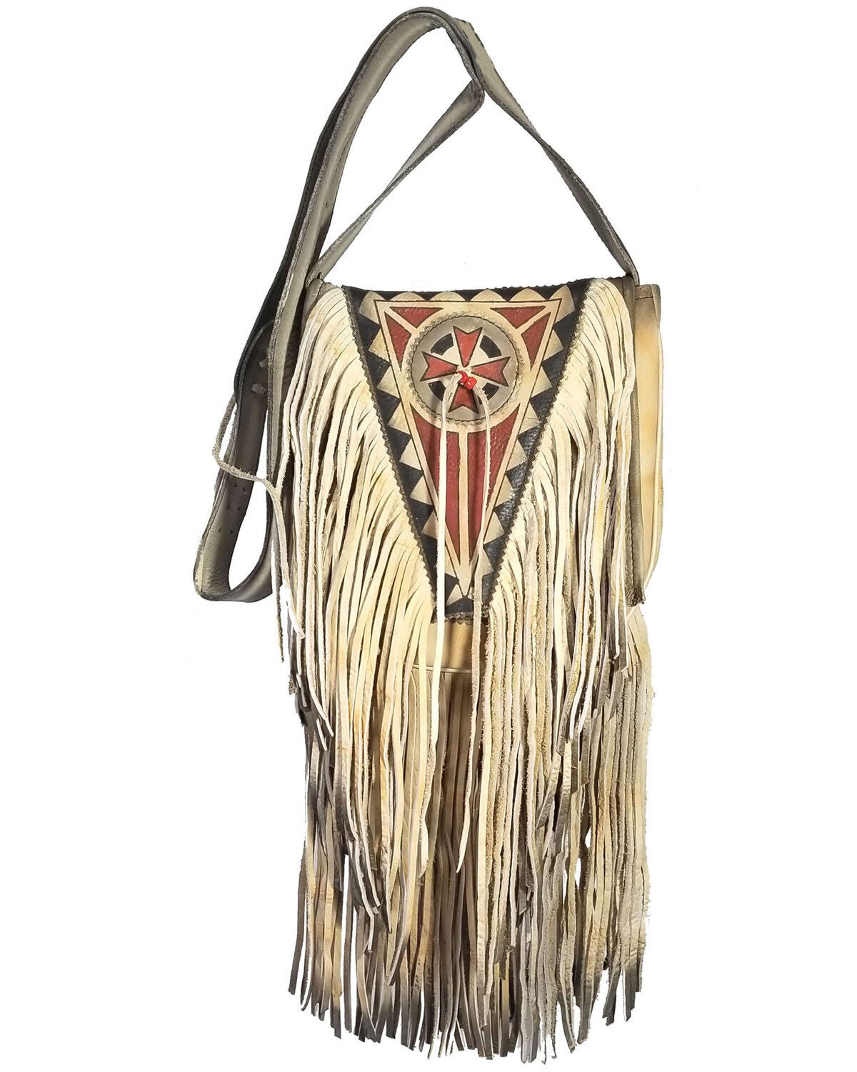 Kobler Leather Women's Ivory Painted Crossbody Bag, Ivory, hi-res