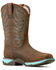 Image #1 - Ariat Women's Anthem Waterproof Western Boots - Broad Square Toe , Brown, hi-res