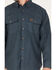 Wrangler Riggs Workwear Men's Heavyweight Long Sleeve Button Down Work Shirt, Navy, hi-res