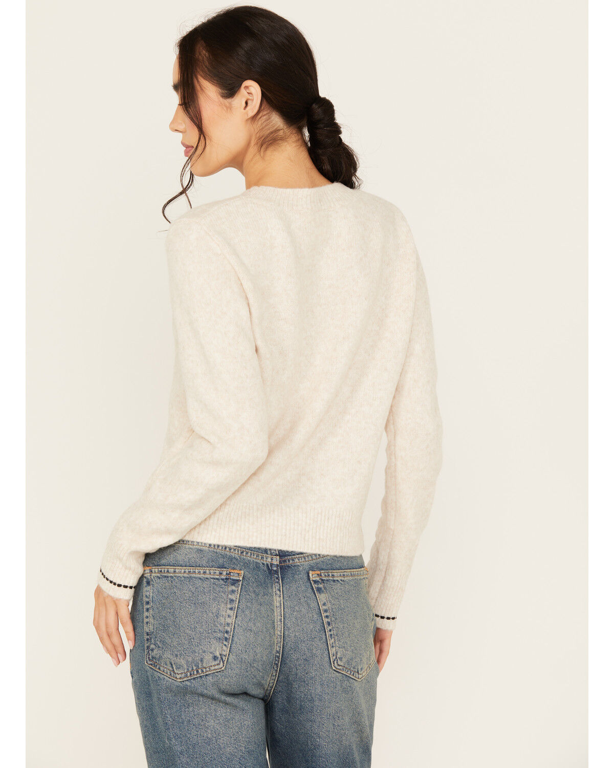 Image #4 - White Crow Women's Howdy Stitch Sweater, , hi-res