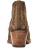 Image #3 - Ariat Women's Dixon Weathered Western Booties - Snip Toe, Brown, hi-res