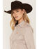 Image #2 - Cinch Women's TENCEL&trade; Striped Print Long Sleeve Button-Down Western Shirt, Purple, hi-res