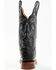 Dan Post Women's Embroidered Ostrich Western Boots - Broad Square Toe, Black, hi-res