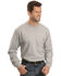 Carhartt Men's Loose Fit Heavyweight Long Sleeve Logo Pocket Work T-Shirt - Big & Tall, Hthr Grey, hi-res
