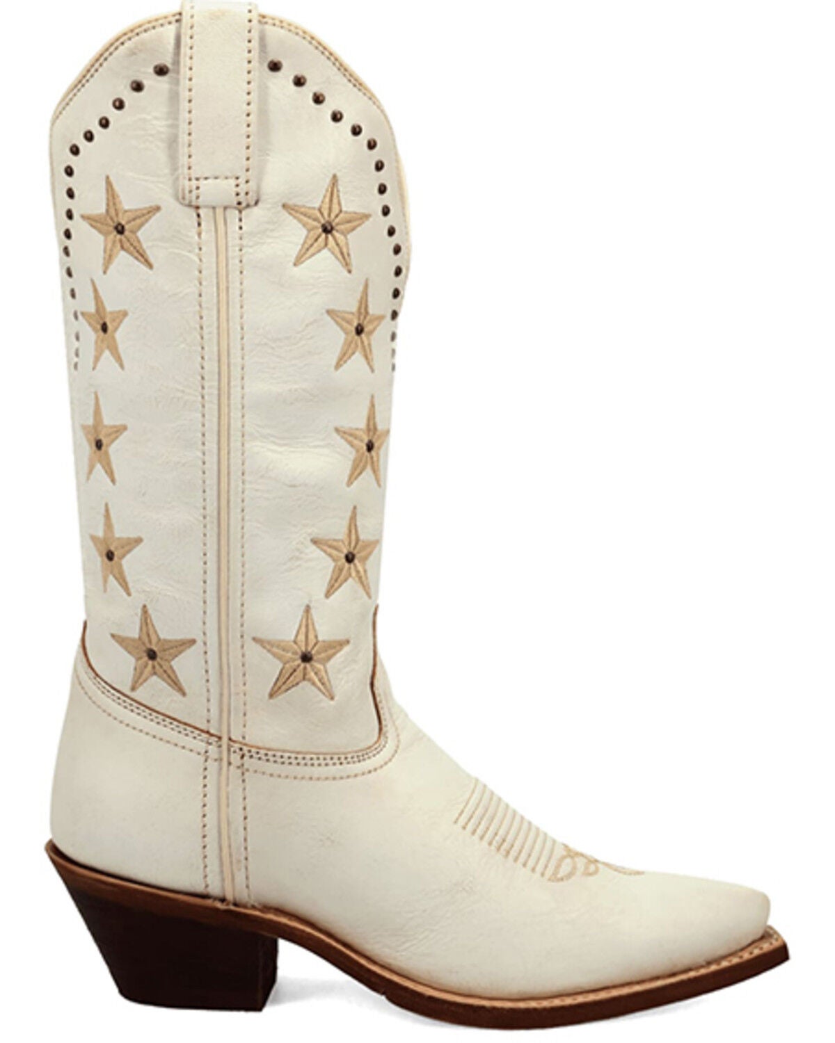Image #2 - Laredo Women's Serenade Patriotic Western Boots - Snip Toe, White, hi-res
