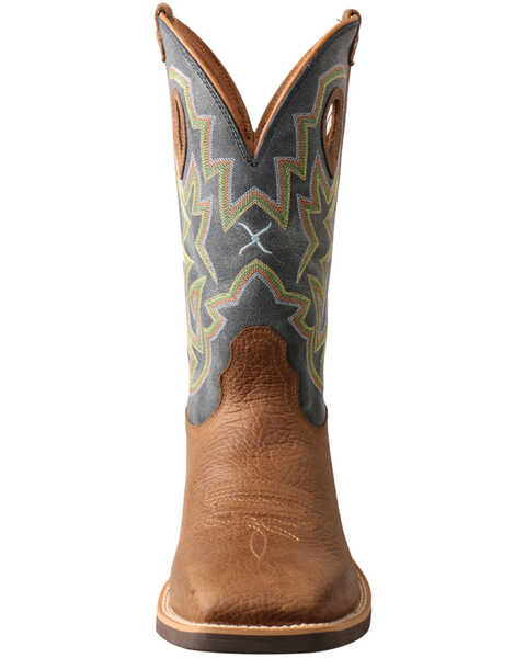 Image #5 - Twisted X Men's Top Hand Western Boots - Broad Square Toe, Distressed Brown, hi-res