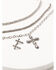 Image #1 - Shyanne Women's Shiloh Ridge Cross Jewelry Set - 2 Piece, Silver, hi-res