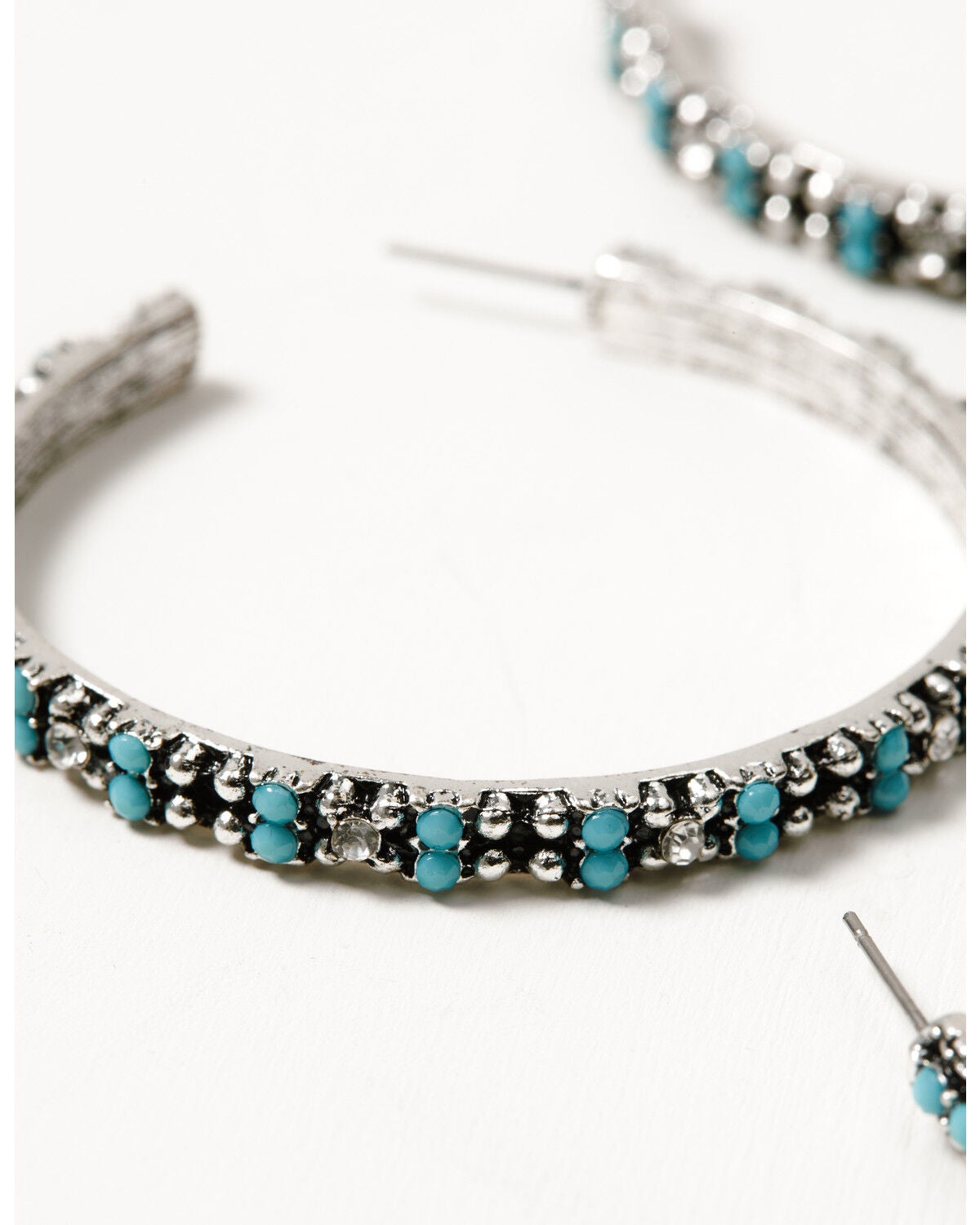 Image #4 - Shyanne Women's Hoop Earring Set - 3 Piece, Silver, hi-res