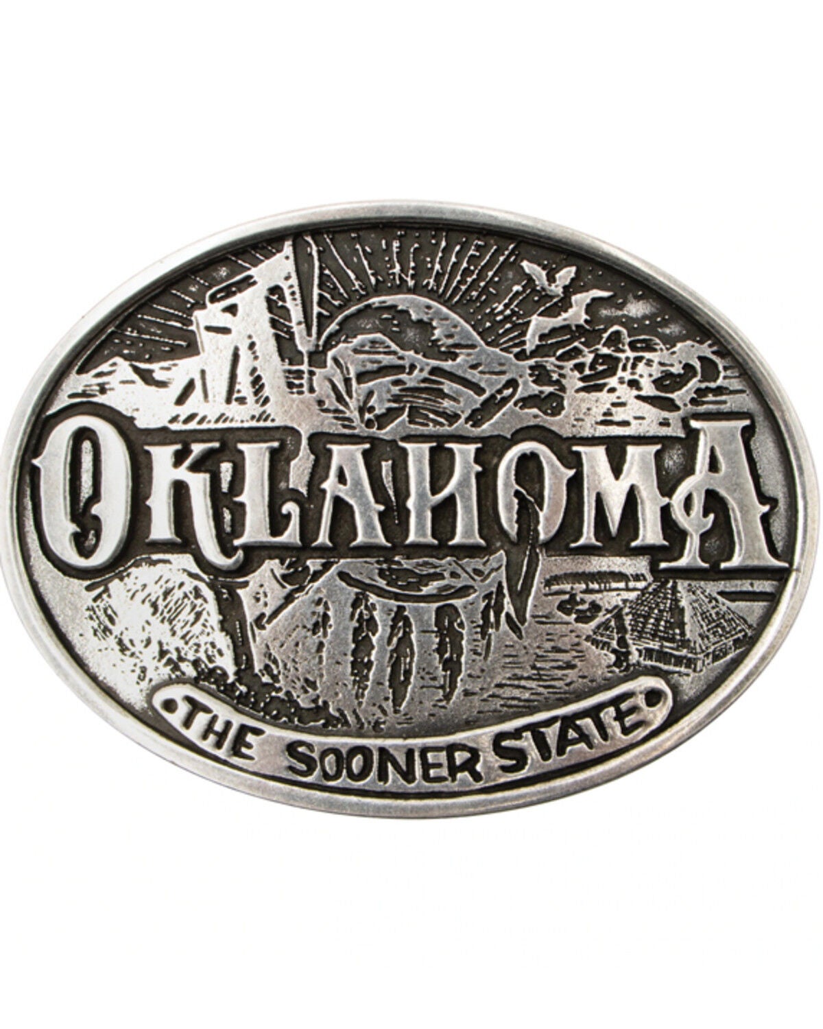 Cody James Oklahoma Heritage Oval Buckle, No Color, hi-res