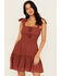 Image #1 - Trixxi Women's Smocked Waist Mini Dress, , hi-res
