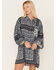 Image #1 - Jen's Pirate Booty Women's Roma Storm Lockhart Floral Print Ruffle Mini Dress, Black, hi-res