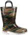 Image #2 - Western Chief Boys' Camo Lighted PVC Rain Boots, Green, hi-res