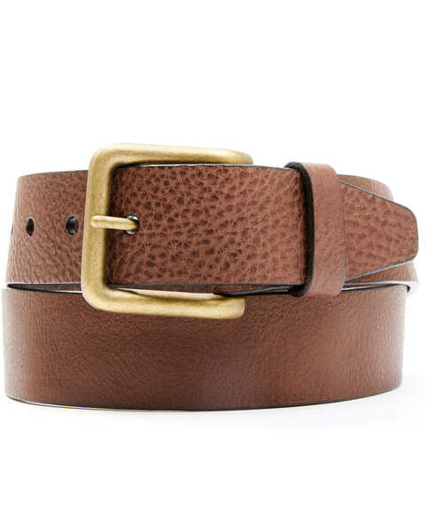 Hawx Men's Casual Leather Belt , Brown, hi-res