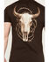 Image #4 - RANK 45&reg; Men's Barbed Wire Steer Head Short Sleeve Graphic T-Shirt, Dark Brown, hi-res