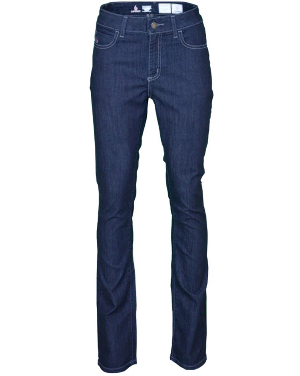 Lapco Women's FR Dark Wash Bootcut Comfort Stretch Denim Jeans, Blue, hi-res