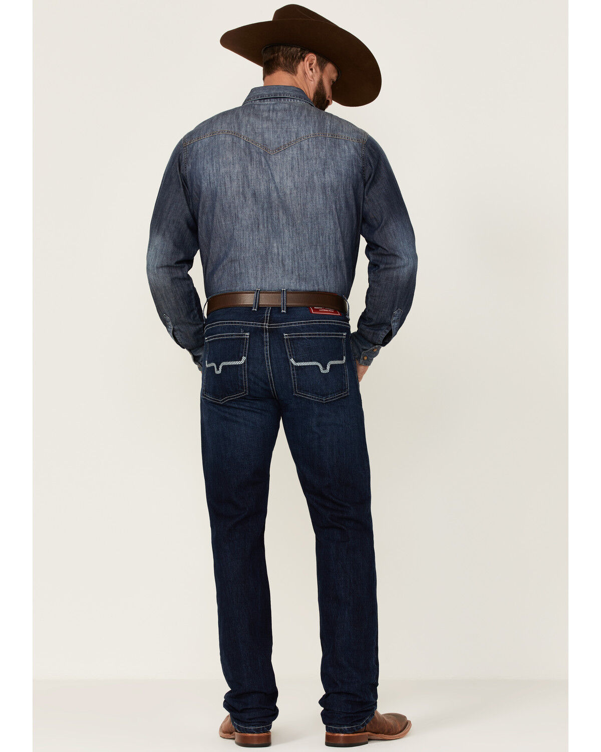 Image #4 - Kimes Ranch Men's Thomas Dark Wash Straight Bootcut Riding Jeans, Indigo, hi-res