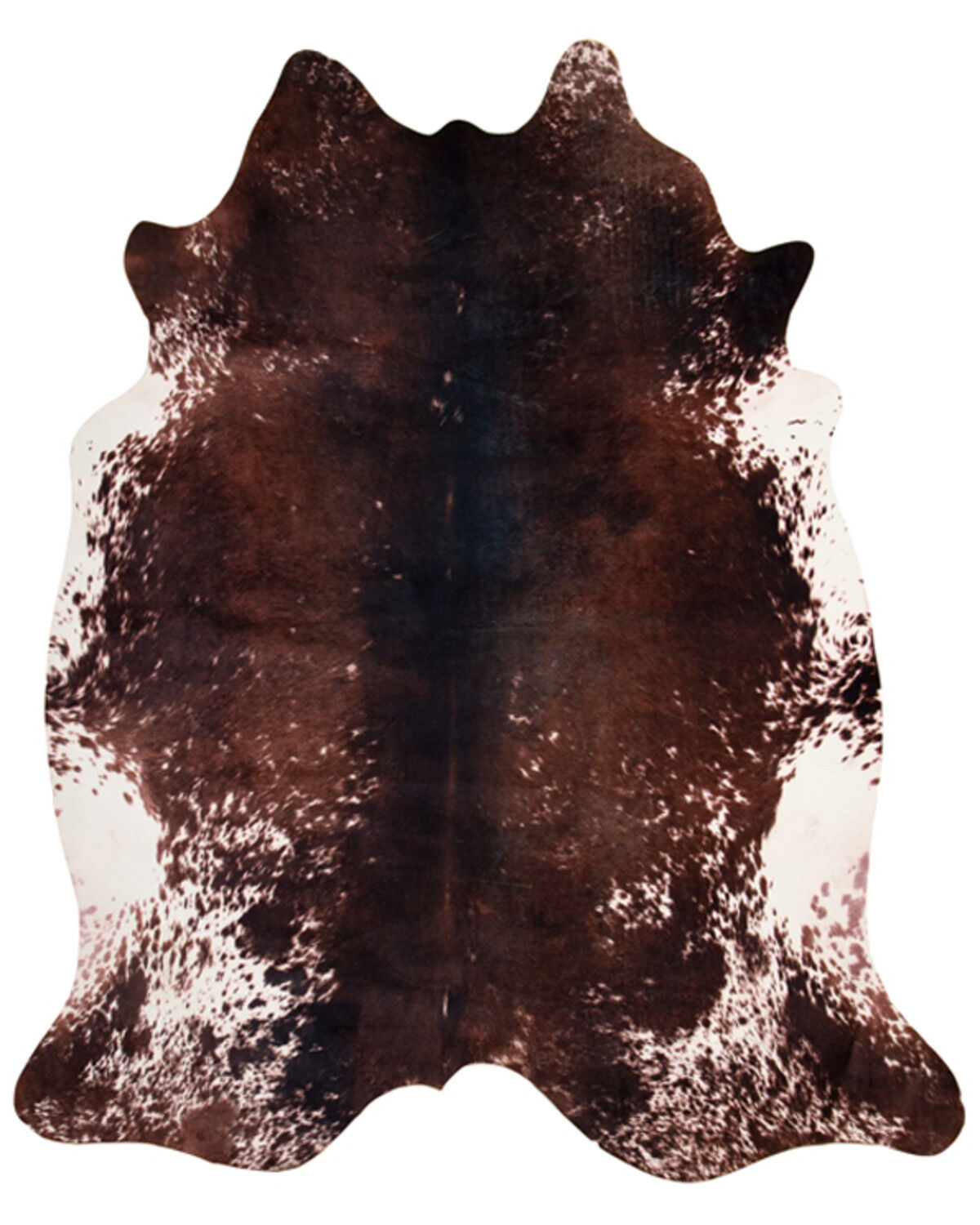 Image #1 - Carstens Home Faux Cowhide Tri-Color Rug, Brown, hi-res