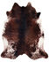Image #1 - Carstens Home Faux Cowhide Tri-Color Rug, Brown, hi-res