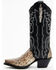 Image #3 - Dan Post Women's Karung Snake Exotic Western Boots - Snip Toe, Black, hi-res