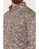 Image #2 - Roper Men's Amarillo Paisley Print Long Sleeve Western Snap Shirt, Dark Orange, hi-res