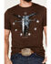 Image #3 - Cody James Men's Country and Proud Short Sleeve Graphic T-Shirt, Coffee, hi-res