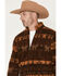 Image #2 - Cody James Men's Willows Southwestern Print Zip-Up Jacket, Dark Brown, hi-res