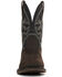 Image #4 - Double H Men's 10" Deep Scallop Waterproof Work Boots - Composite Toe, Black/brown, hi-res