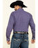 Image #2 - Stetson Men's Classic Medallian Geo Print Long Sleeve Western Shirt , Blue, hi-res