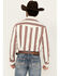 Image #4 - Wrangler Retro Men's Striped Long Sleeve Snap Western Shirt - Tall, White, hi-res