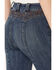 Image #4 - Idyllwind Women's Legend High Rise Eastview Bootstitch Yoke Flare Stretch Denim Jeans, Medium Dark Wash, hi-res