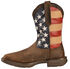 Image #3 - Durango Men's Rebel American Flag Western Boots - Broad Square Toe, Brown, hi-res