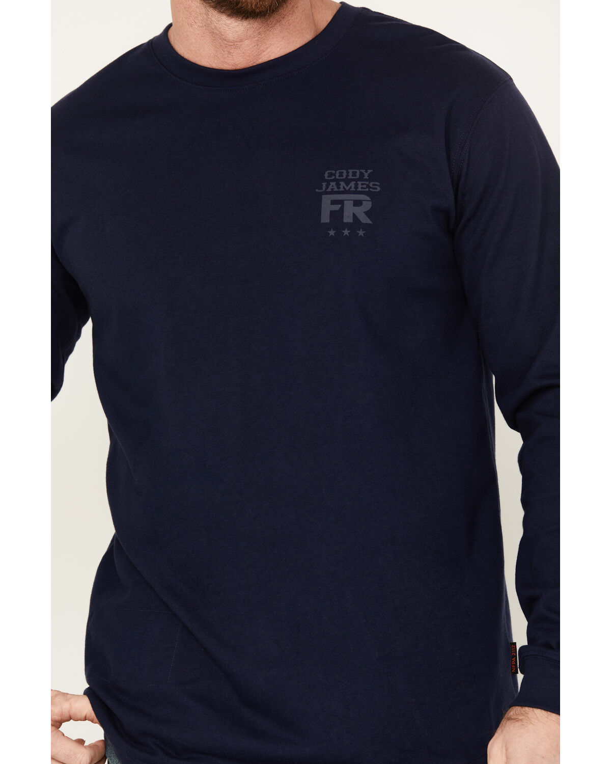 Image #2 - Cody James Men's FR Vintage Graphic Long Sleeve Work Shirt - Tall, Chilli, hi-res