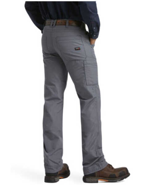Image #2 - Ariat Men's FR M5 Duralight Ripstop Stackable Straight Work Pants , Grey, hi-res