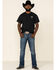 Cowboy Up Men's Team Roper Short Sleeve Graphic T-Shirt, Black, hi-res