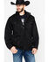 Image #1 - Outback Trading Co. Men's Softshell Reid Snap Jacket, Black, hi-res