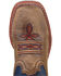 Image #2 - Smoky Mountain Boys' Stars and Stripes Western Boots - Square Toe, Distressed Brown, hi-res